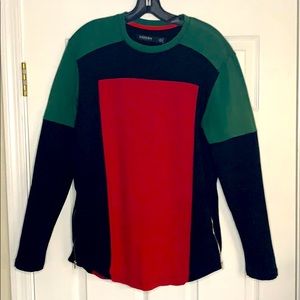HUDSON OUTERWEAR Christmas ColorBlock Side Zip S